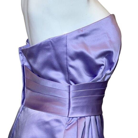 Pretty Maids lilac strapless cocktail dress size 12 - Picture 6 of 16